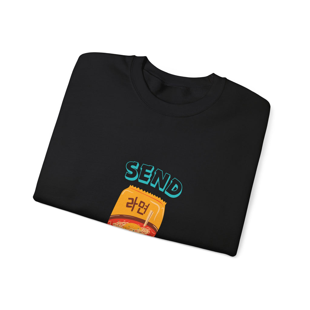 Send Noods Sweatshirt — Cute Ramen Graphic Crewneck