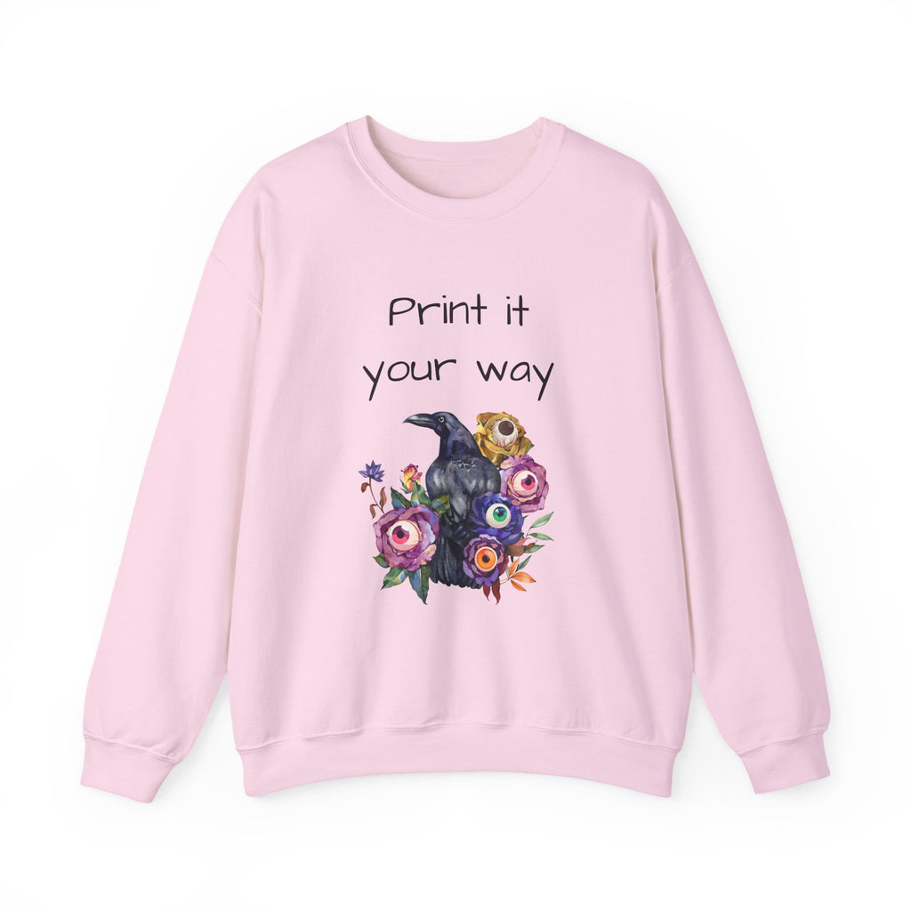 Personalize it! Crewneck Sweatshirt Surreal Design, Casual Pullover