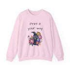 Personalize it! Crewneck Sweatshirt Surreal Design, Casual Pullover