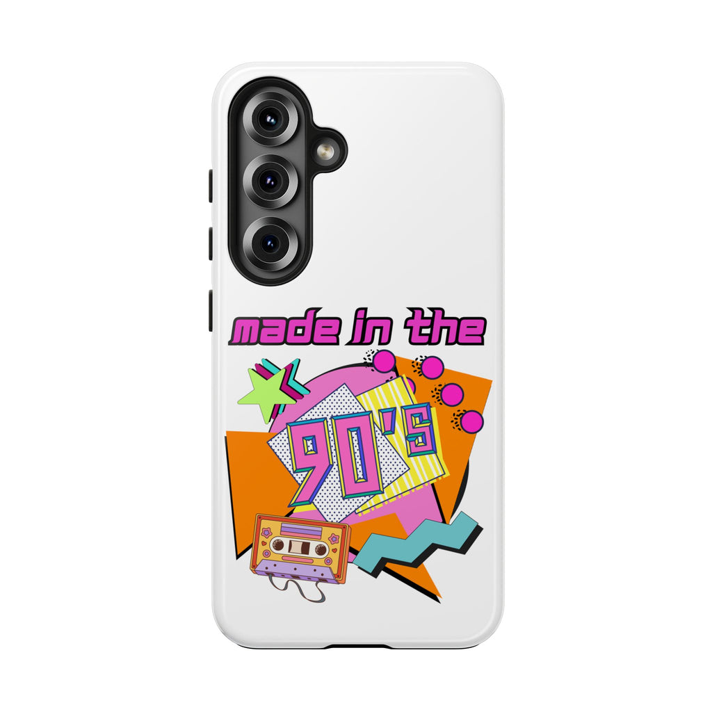 90s Retro Tough Phone Case — "Made in the 90's" Cassette Graphic