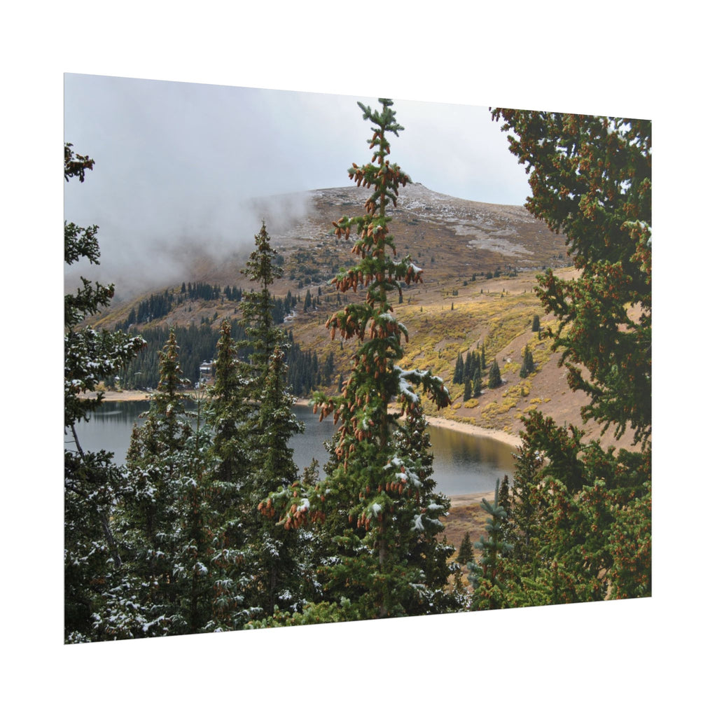 Colorado Mountain Lake Landscape — Scenic Nature Wall Art Rolled Poster