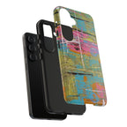 1980s Puke Tough Phone Case — Distressed Pastel Art Protective Cover