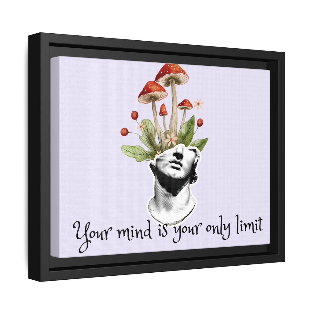 Personalize it! "Your Mind is Your Only Limit" Framed Canvas Wall Art