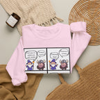 Comic D&D Sweatshirt — Cute Panel Cartoon Crewneck