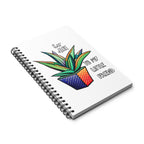 Aloe Plant Spiral Journal — “Say Aloe to My Little Friend” Cute Botanical Notebook