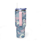 Nessie Waves 40oz Vacuum Tumbler — Insulated Travel Mug