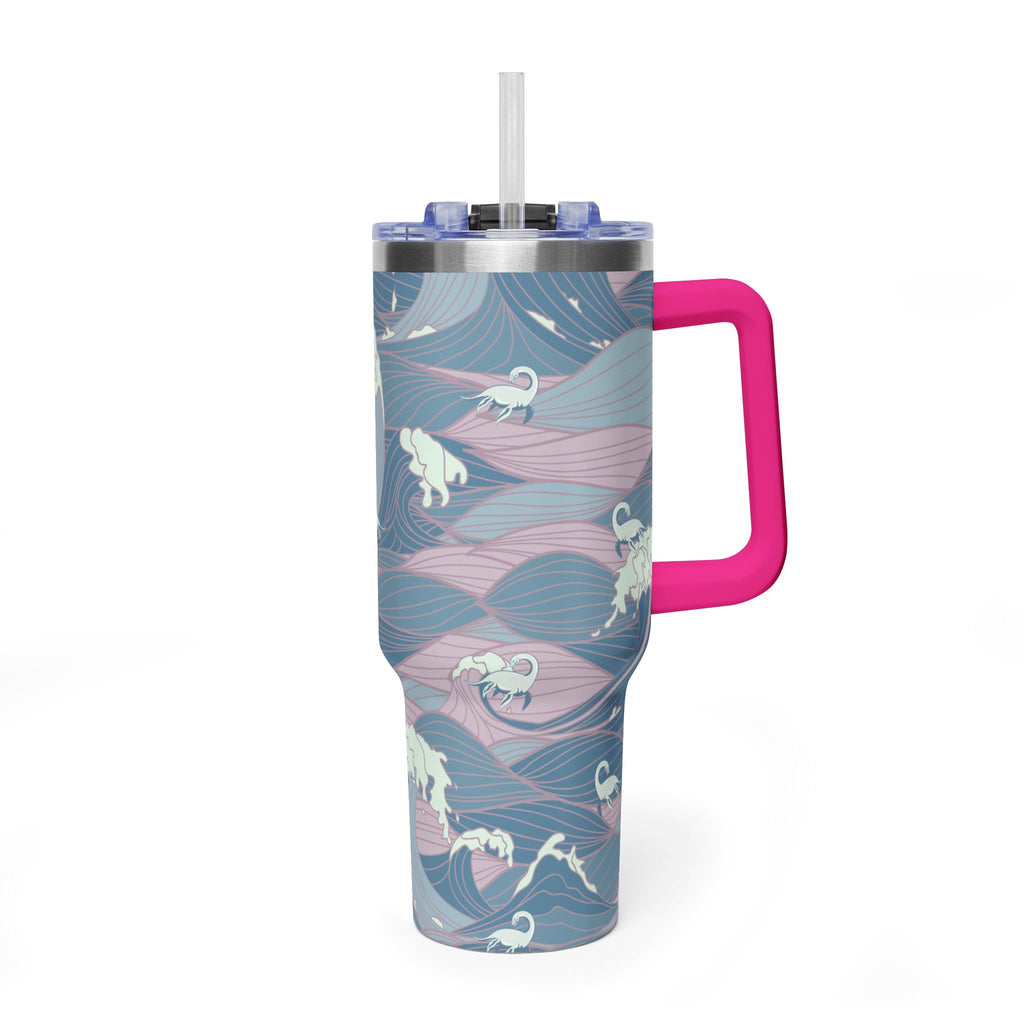 Nessie Waves 40oz Vacuum Tumbler — Insulated Travel Mug