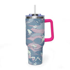 Nessie Waves 40oz Vacuum Tumbler — Insulated Travel Mug