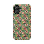 Floral Squonk Pattern Impact Phone Case — Protective iPhone Cover with Pink Flowers