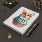 Corgi Cupcake Hardcover Journal — Cute Dog Notebook for Notes & Gifts