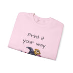 Personalize it! Crewneck Sweatshirt Surreal Design, Casual Pullover