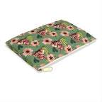 Floral Squonk Accessory Pouch — Cute Cryptid Makeup & Travel Zipper Bag