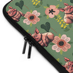 Laptop Sleeve — Green Garden & Squonk Pattern