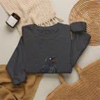 Crewneck Sweatshirt — Screaming Crow Graphic with "FUC AWF" Text