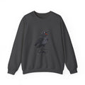 Crewneck Sweatshirt — Screaming Crow Graphic with "FUC AWF" Text