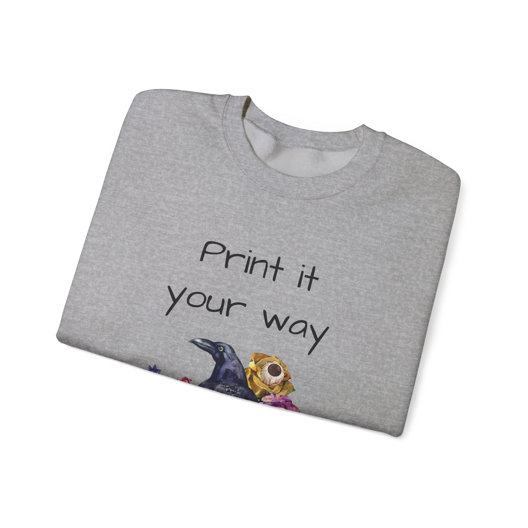 Personalize it! Crewneck Sweatshirt Surreal Design, Casual Pullover