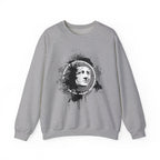Classical Statue Ink-Splash Crewneck Sweatshirt
