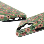 Floral Squonk Pattern Impact Phone Case — Protective iPhone Cover with Pink Flowers