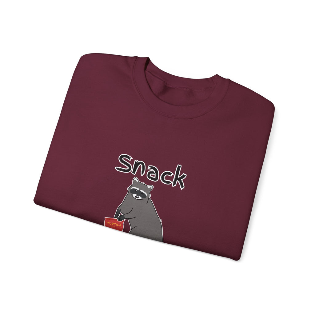 Snack Bandit Sweatshirt — Cute Raccoon Graphic Crewneck