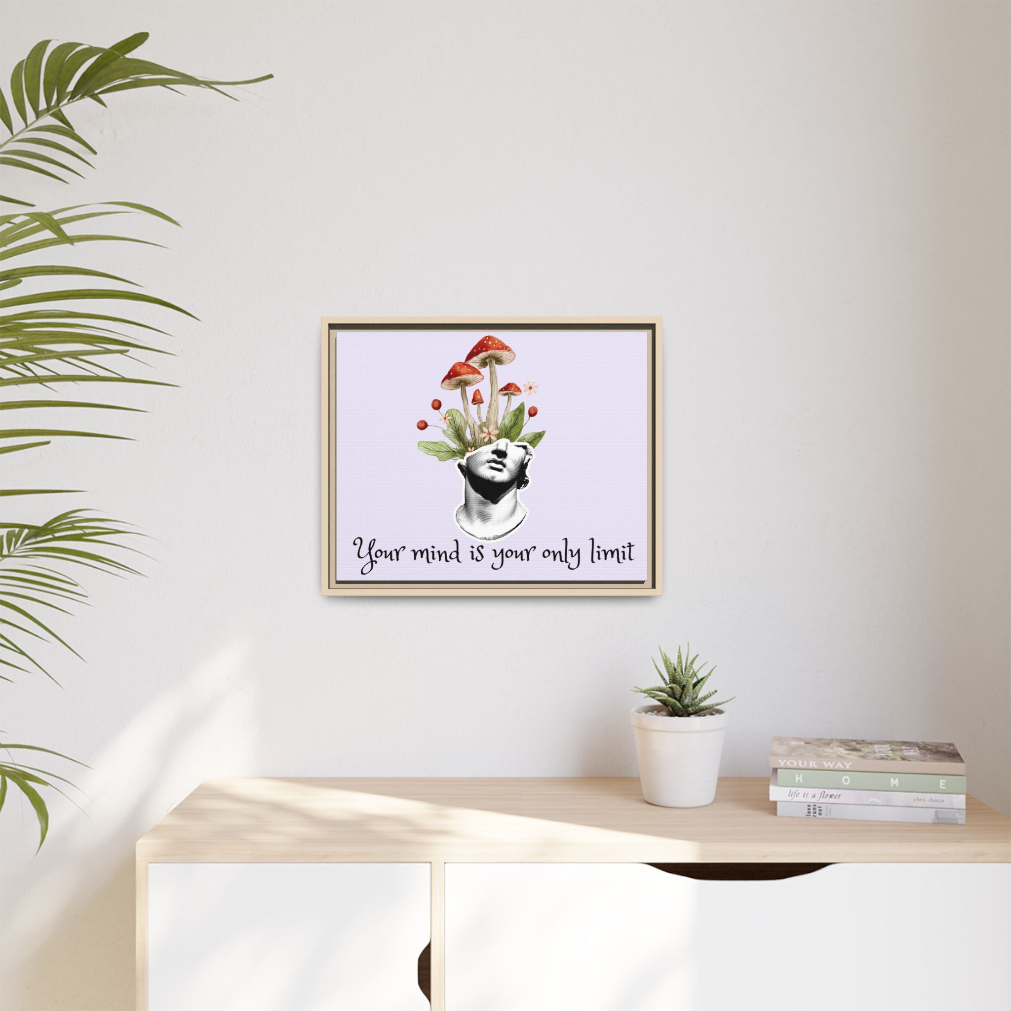 Personalize it! "Your Mind is Your Only Limit" Framed Canvas Wall Art