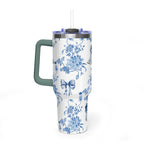 40oz Girly Western Floral Tumbler