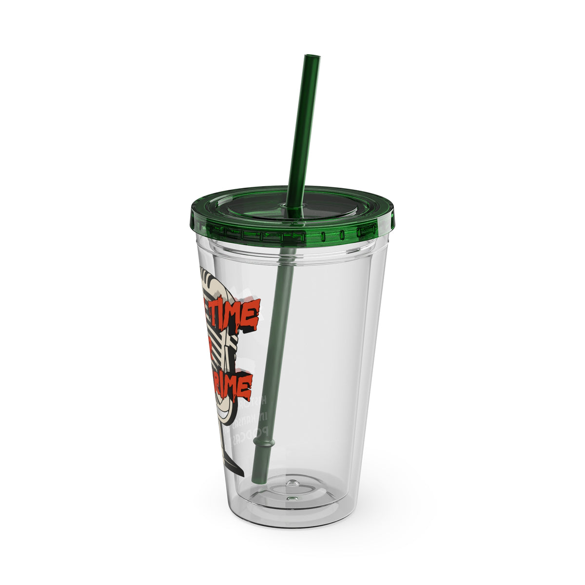Always Time for True Crime Tumbler with Straw, 16oz