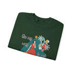 Crewneck Sweatshirt — "On My Way to Not Give a Shit" Retro Graphic