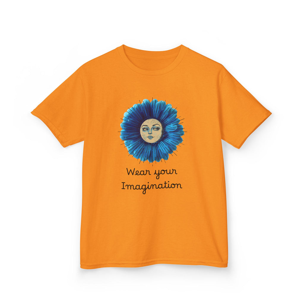 Personalize it! Youth 'Wear Your Imagination' Blue Flower Face Graphic