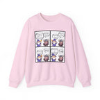 Comic D&D Sweatshirt — Cute Panel Cartoon Crewneck