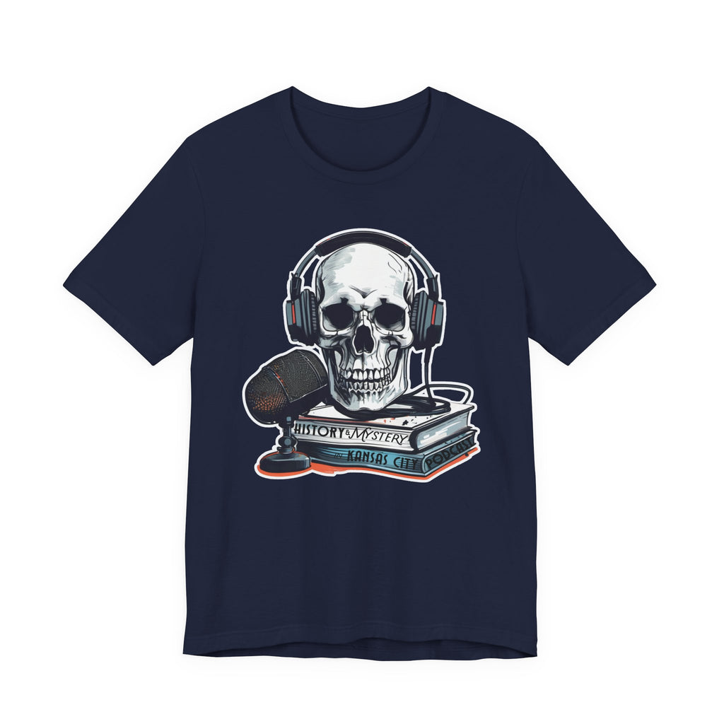 Unisex History & Mystery in Kansas City Podcast Jersey Short Sleeve Tee
