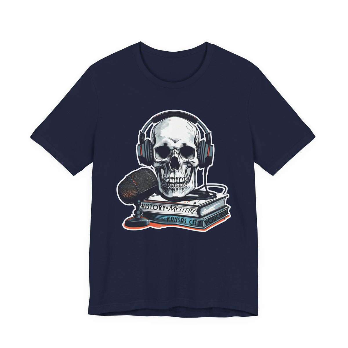 Unisex History & Mystery in Kansas City Podcast Jersey Short Sleeve Tee