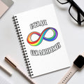 Spiral Journal — "Embrace Our Differences" Rainbow Infinity Notebook