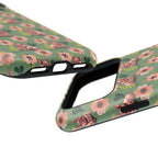 Floral Squonk Pattern Impact Phone Case — Protective iPhone Cover with Pink Flowers
