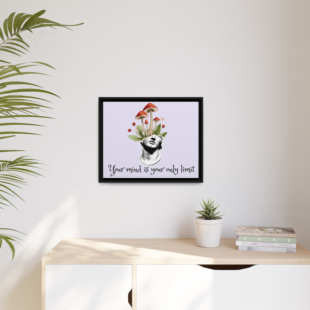 Personalize it! "Your Mind is Your Only Limit" Framed Canvas Wall Art