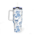 40oz Girly Western Floral Tumbler