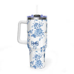 40oz Girly Western Floral Tumbler