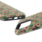 Floral Squonk Pattern Impact Phone Case — Protective iPhone Cover with Pink Flowers