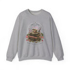 True Crime Book Club Sweatshirt — "True Crime & Tea" Vintage Stack Design