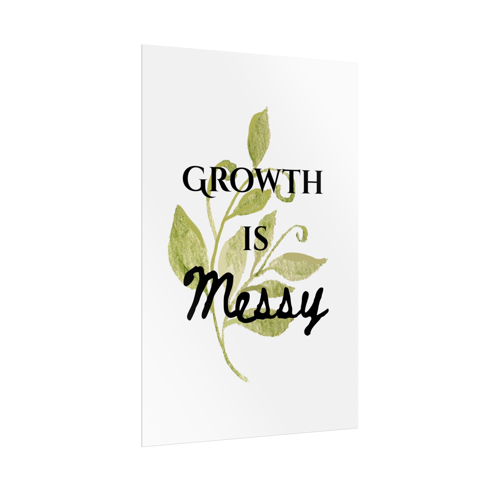 "Growth Is Messy" Botanical Wall Art Print