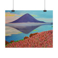 Rolled Poster — Serene Mountain Reflection Landscape Art Print
