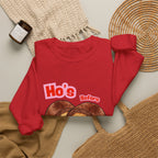 Crewneck Sweatshirt — "Ho's Before Bros" Food Pun Graphic