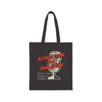 Always Time for True Crime Cotton Canvas Tote Bag