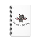 Kawaii 'I'm Just a Little Batty' Spiral Journal