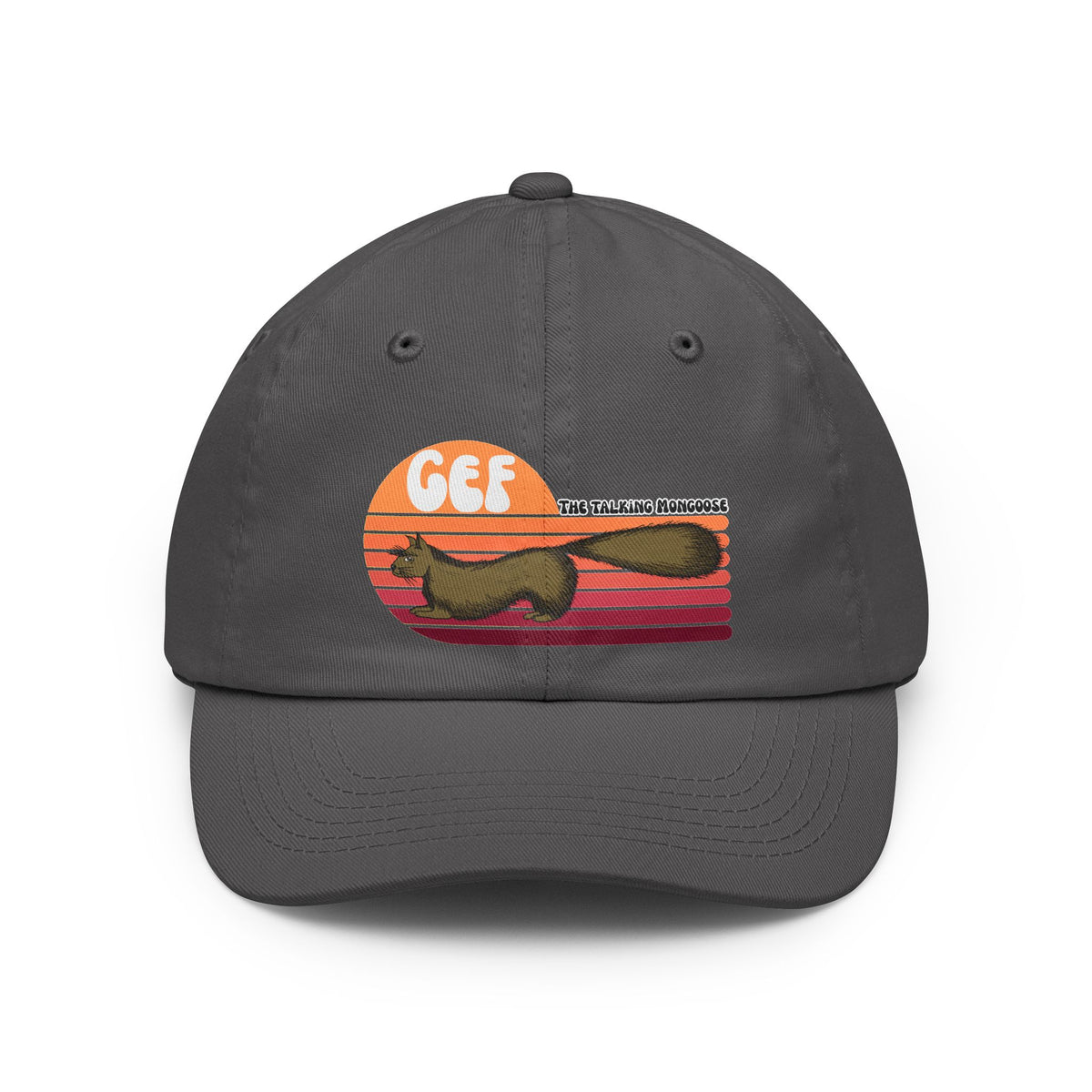 Retro Dad Hat — "GEF" The Talking Mongoose Vintage Sunset Cap