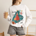 Crewneck Sweatshirt — "On My Way to Not Give a Shit" Retro Graphic