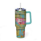 40oz Vacuum Tumbler — 1980's Puke