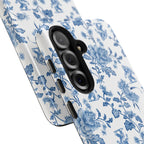 Bigfoot Floral Porcelain Tough Phone Case — Vintage Delft Pattern Protective Phone Case