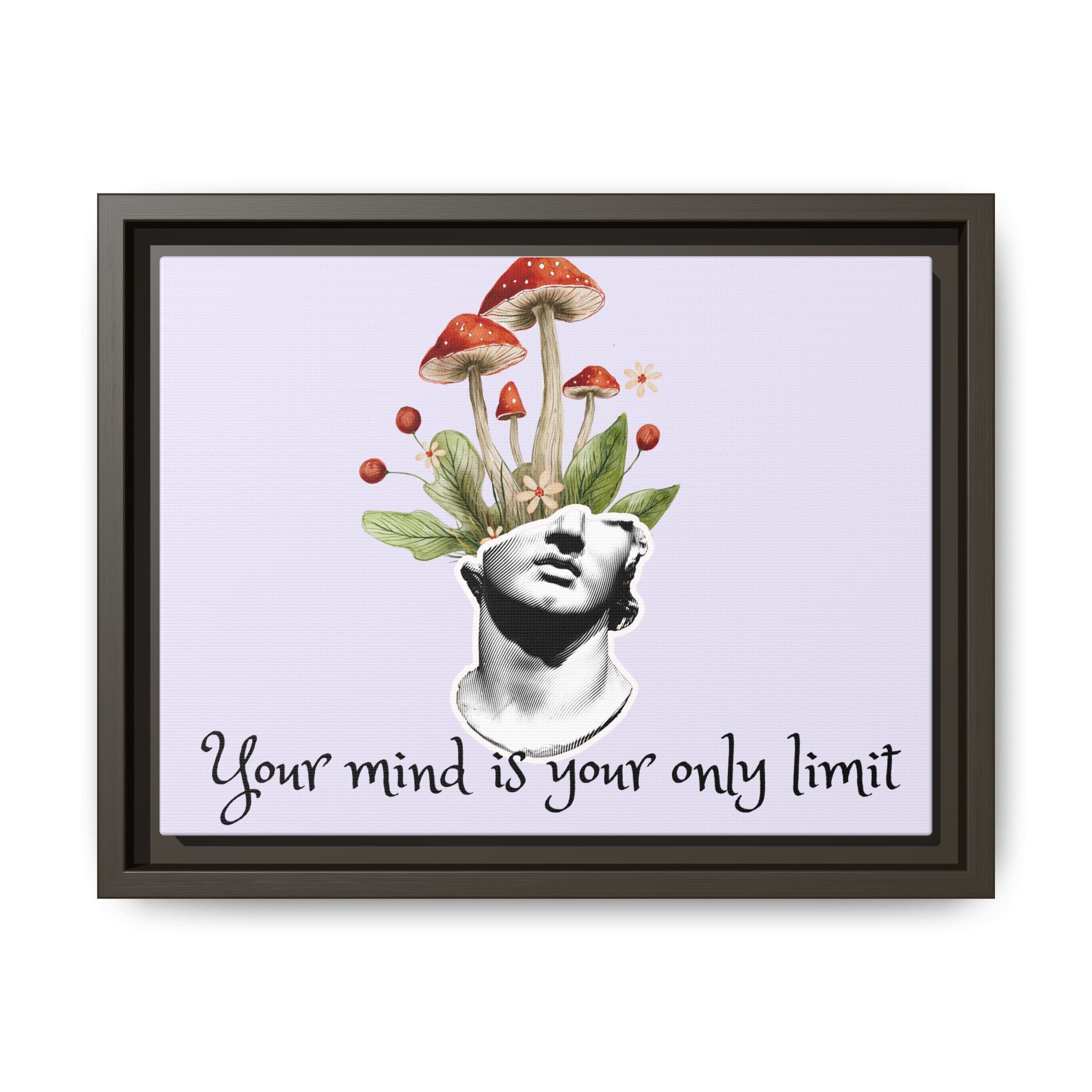 Personalize it! "Your Mind is Your Only Limit" Framed Canvas Wall Art