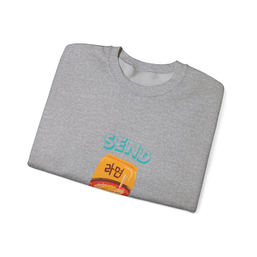 Send Noods Sweatshirt — Cute Ramen Graphic Crewneck