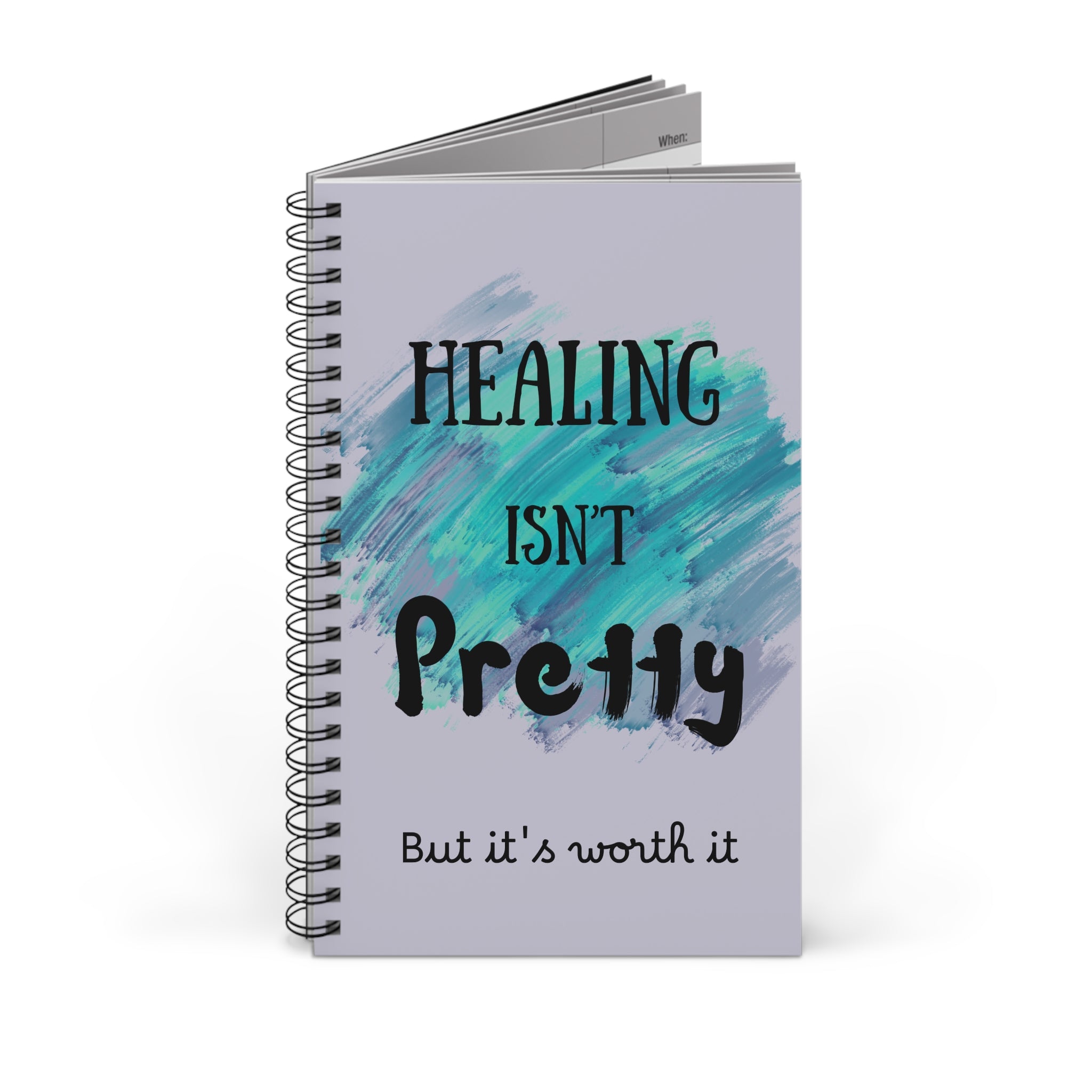 Personizable Spiral Journal — Inspirational Recovery Notebook